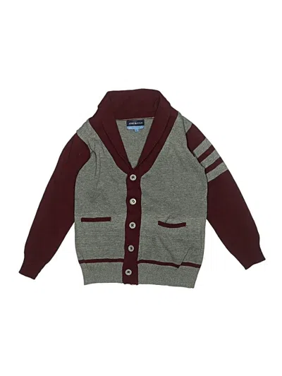 Pre-owned Andy & Evan Kids' Sweater Vest In Burgundy