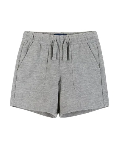 Andy & Evan Kids' Textured French Terry Short In Gray