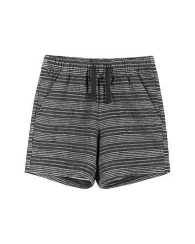 Andy & Evan Kids' Textured French Terry Short In Gray