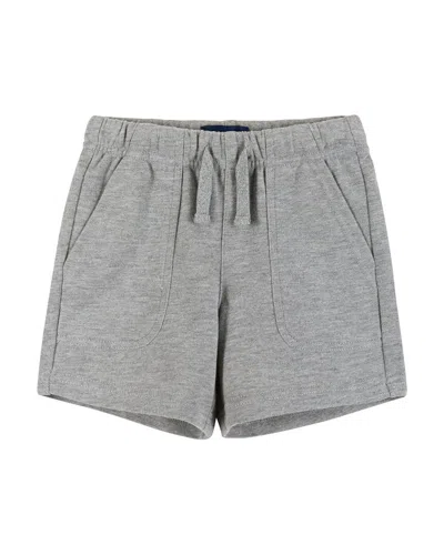 Andy & Evan Textured French Terry Short In Gray