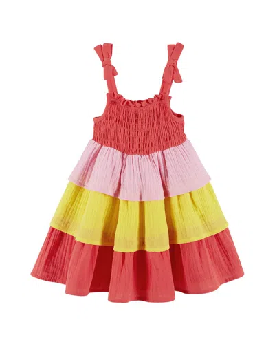 Andy & Evan Kids' Tiered Dress In Multi