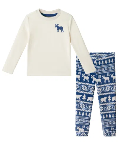 Andy & Evan Babies' Toddler Boys' 2t-4t Allover Print Pajama, 2-piece Set In Multi