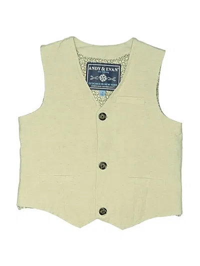 Pre-owned Andy & Evan Kids' Vest In Green