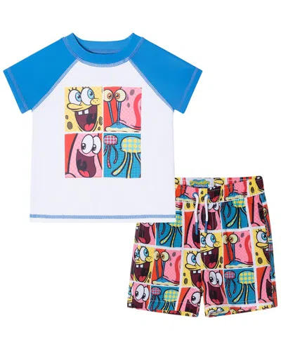 Andy & Evan Kids' X Spongebob Squarepants Rashguard Set In Multi