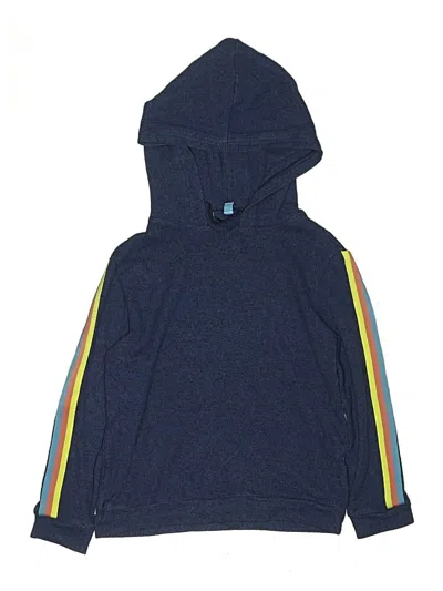 Pre-owned Andy & Evan Kids' Zip Up Hoodie In Blue