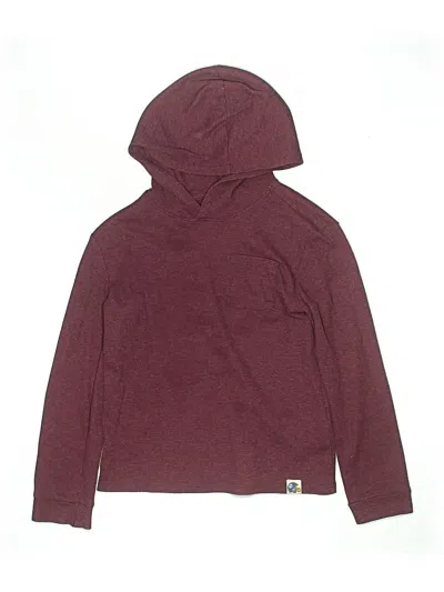 Pre-owned Andy & Evan Kids' Zip Up Hoodie In Burgundy