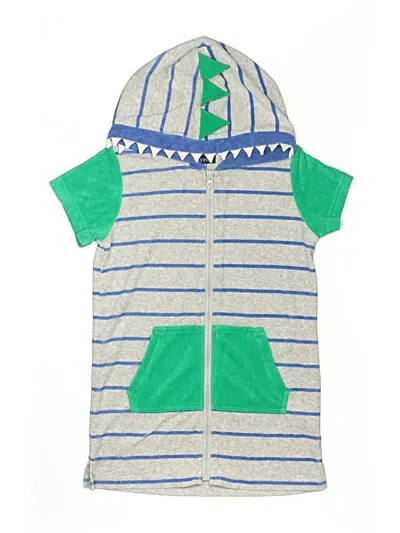 Pre-owned Andy & Evan Kids' Zip Up Hoodie In Green