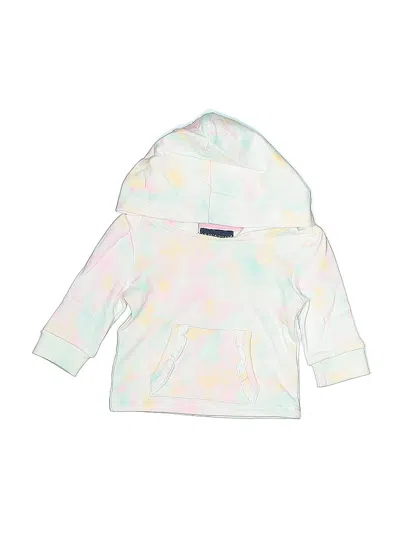Pre-owned Andy & Evan Babies' Zip Up Hoodie In White
