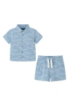 Andy & Evan Babies'  Button-up Shirt & Shorts Set