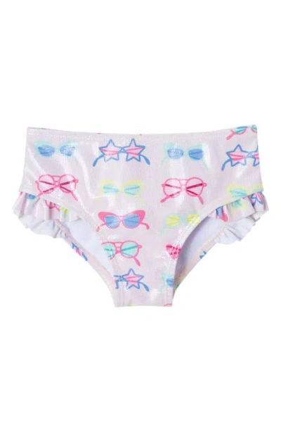Andy & Evan Kids' Foil Sunglasses Two-piece Swimsuit