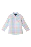 Andy & Evan Kids' Multicolor Check Cotton Button-up Shirt In Multicolored
