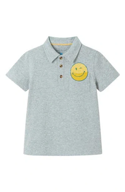 Andy & Evan Kids' Pocket Polo In Heather