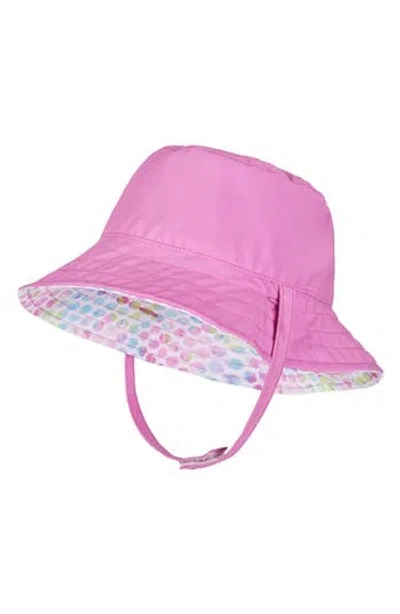 Andy & Evan Kids' Reversible Bucket Hat In Pink Tie Dye