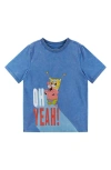 Andy & Evan Kids' Spongebob Squarepants™ Acid Wash Graphic T-shirt In Blue