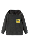 Andy & Evan Boys' Spongebob Squarepants X Stone-washed Hooded Waffle Tee - Big Kid In Grey
