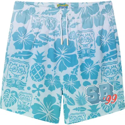 Andy & Evan Kids' Spongebob® Swim Trunks In Blue