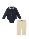 Andy & Evan Baby Boy's 2-piece Boysuit & Pant Set In Navy