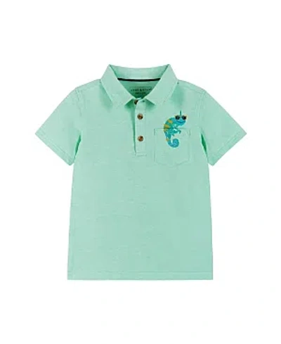 Andy & Evan Boys' Knit Polo Shirt - Little Kid In Green