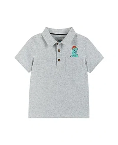 Andy & Evan Boys' Knit Polo Shirt - Little Kid In Grey