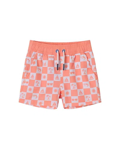 Andy & Evan Boys' Swim Trunk - Little Kid In Orange