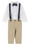 ANDY & EVAN BUTTON-UP SHIRT, SUSPENDERS, PANTS & BOW TIE SET