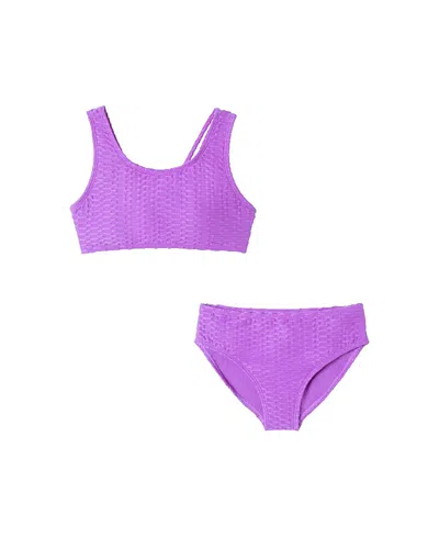 Andy & Evan Girls' Two Piece Swim Suit - Big Kid