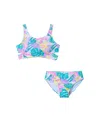 Andy & Evan Girls' Two Piece Swim Suit - Big Kid In Blue