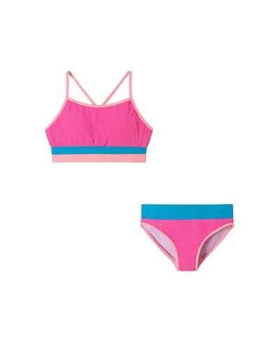 ANDY & EVAN GIRLS' TWO PIECE SWIMSUIT SET - BIG KID