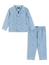 Andy & Evan Little Boy's & Boy's 2-piece Striped Sailboat Pajamas Set In Blue