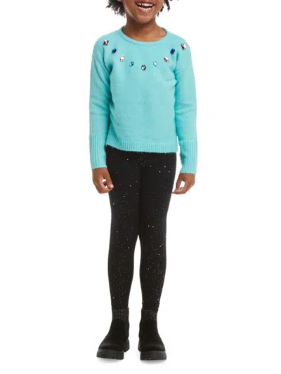 Andy & Evan Kids' Little Girl's 2-piece Rhinestone Sweater & Leggings Set