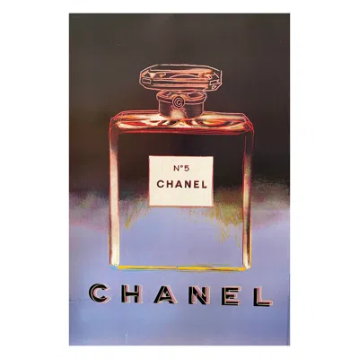 Pre-owned Andy Warhol Chanel  Purple Poster