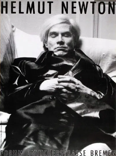 Pre-owned Andy Warhol Helmut Newton -  Original Poster, 1974 In Black