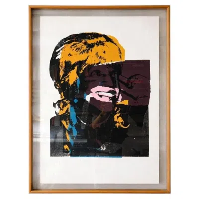Pre-owned Andy Warhol Ladies And Gentlemen Screenprint, Signed, 1975 In Sand