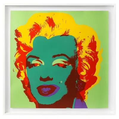 Pre-owned Andy Warhol 's Marilyn Screenprint By Sunday B. Morning In Green