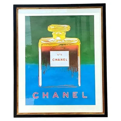 Pre-owned Andy Warhol Vintage  For Chanel Number 5 Poster In Brown