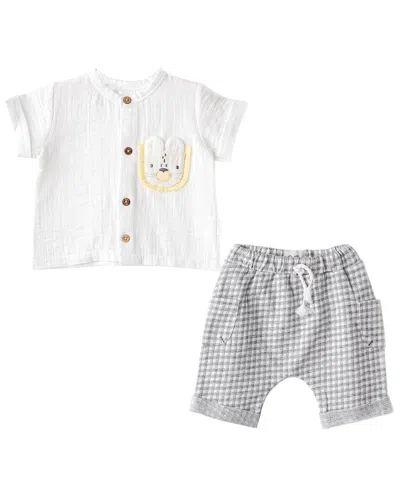 Andy Wawa Kids' Andywawa 2pc Little King Set In White