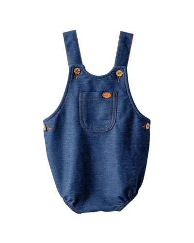 Andy Wawa Kids' Andywawa Casual Pocket Romper In Blue