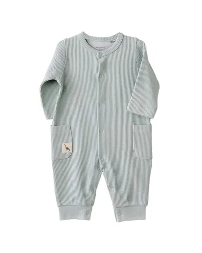 Andy Wawa Kids' Andywawa Ribbed Giraffe Pocket Romper In Gray