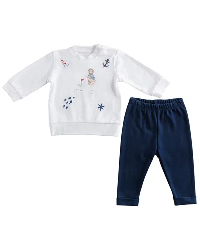 Andy Wawa Kids' Andywawa Sailor Bear Outfit In Blue