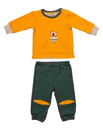 Andy Wawa Kids' Andywawa Teddy Graphic Pocket Outfit In Multi