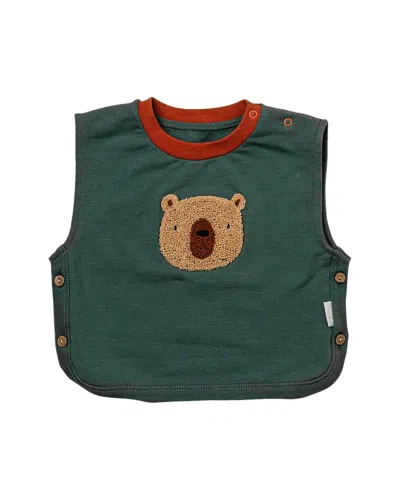 Andy Wawa Kids' Andywawa Teddy Graphic Vest In Green