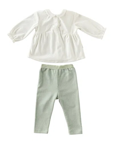 Andy Wawa Kids' Andywawa Velvet Ruffle Outfit In Multi