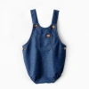 Andy Wawa Casual Pocket Romper In Indigo