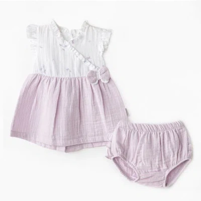 Andy Wawa Babies'  Magical Butterfly Dress Bloomers Set In Lilac
