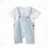 Andy Wawa Ocean Muslin Jumpsuit Set In Light Blue