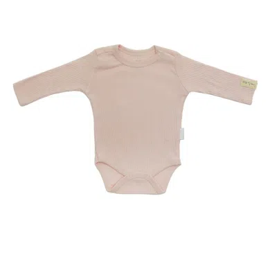 Andy Wawa Kids' Pink Modal Bodysuit In Neutral