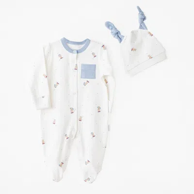 Andy Wawa Babies'  Starry Friends Romper Set In White