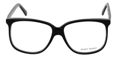 Andy Wolf 4475 A Occhiali Da Vista Neri Per Uomo (solo Montatura) In Black