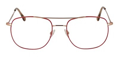 Andy Wolf 4741 C Occhiali Da Vista Rossi Per Uomo (solo Montatura)