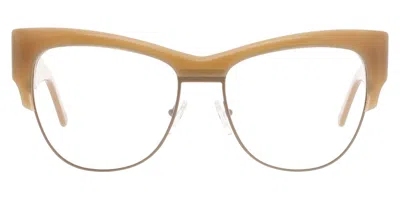 Andy Wolf 5084 C Women's Glasses Brown Size 57 - Free Lenses - Blue Light Block Available